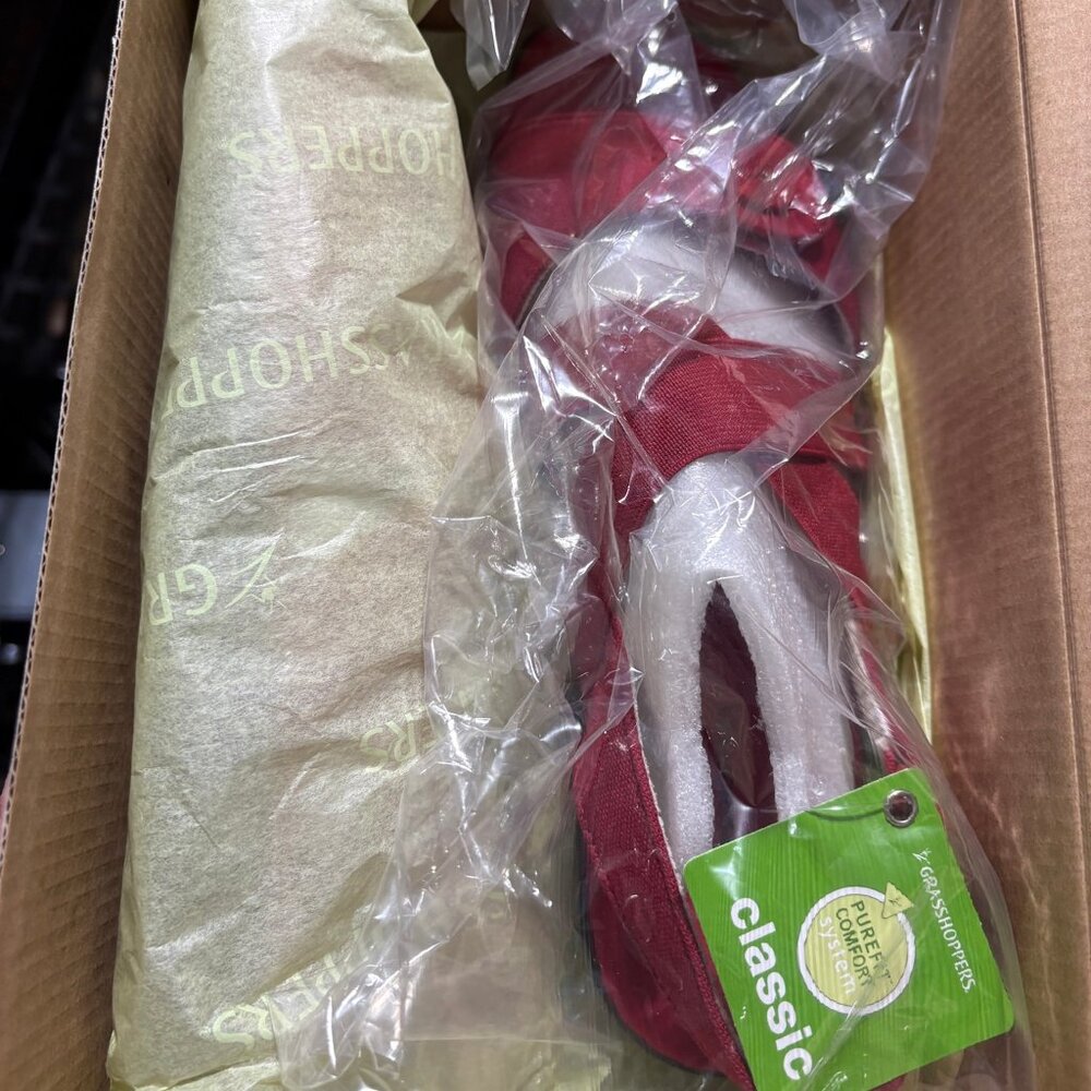 Grasshoppers Seaport III Sling Sandals - NEW IN BOX - Red - Size 9M